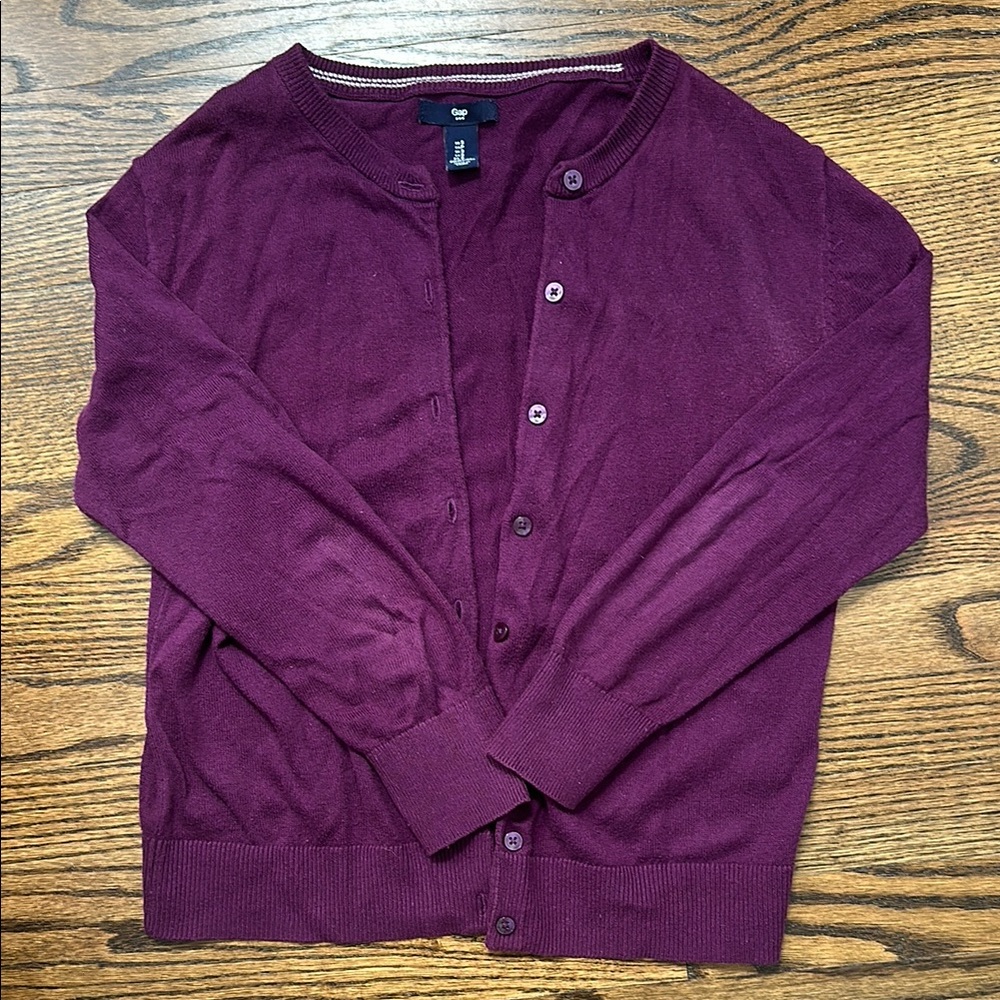 GAP Purple Cardigan ¾ sleeve